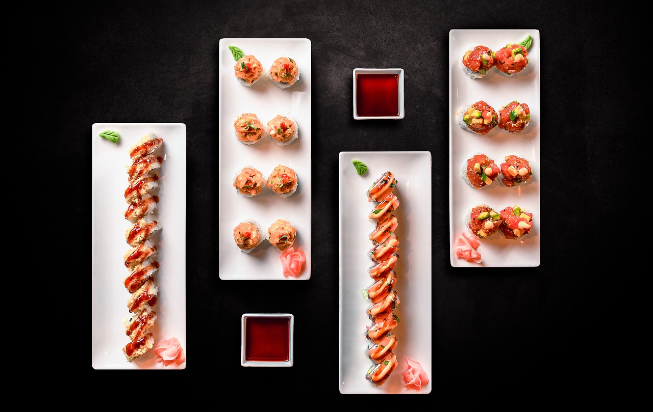 Sushi & Japanese: the banner photo of its sample QR menu