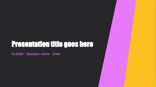 Agency magenta first slide