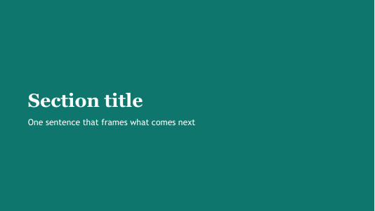 Community teal slide