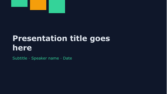 Security slate slide