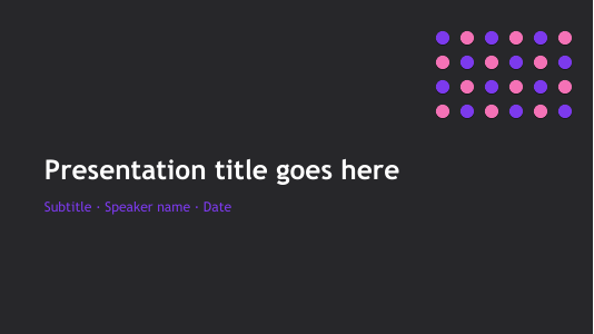 Startup violet slide