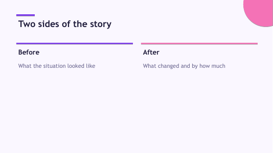 Startup violet slide